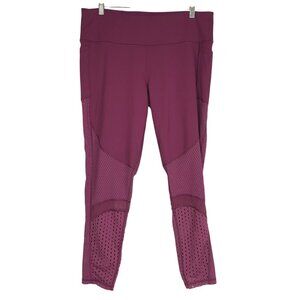 VICTORIA SPORT - WOMEN'S XL- FUCHSIA MESH DETAIL ACTIVEWEAR LEGGINGS